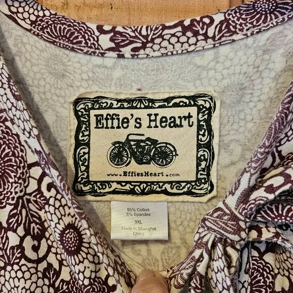 Effie's Heart Purple Patterned Midi Dress - Picture 7 of 11